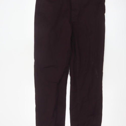 Marks and Spencer Men's Brown Regular Fit Chino Trousers 38W 31L