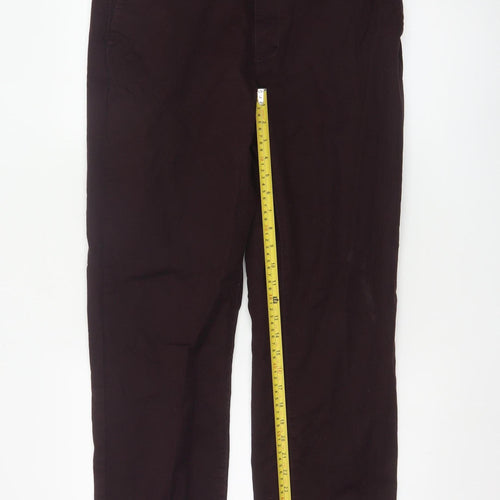 Marks and Spencer Men's Brown Regular Fit Chino Trousers 38W 31L