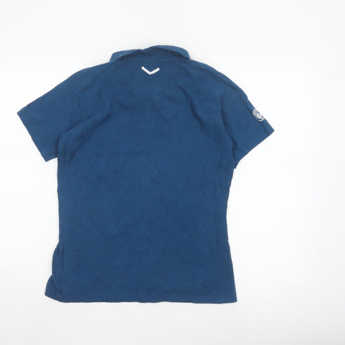 Puma Women Blue Man City Polo Shirt M Short Sleeve
