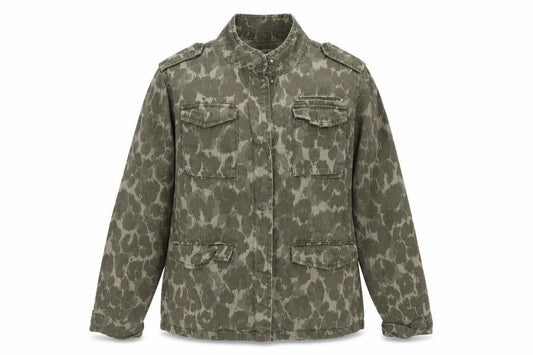 Hush Womens Green Camouflage Military Jacket Size 12