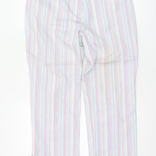 Marks and Spencer Women’s Multicoloured Cropped Striped Trousers Size 12
