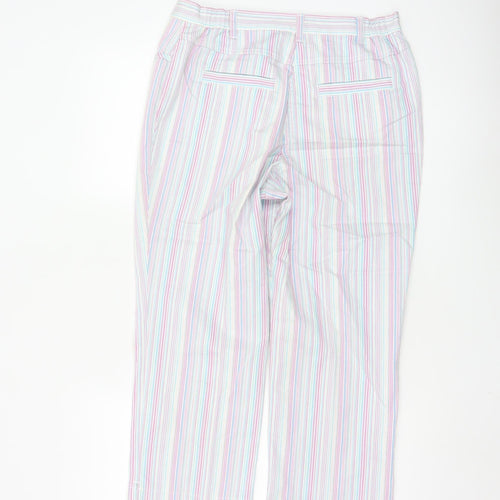 Marks and Spencer Women’s Multicoloured Cropped Striped Trousers Size 12