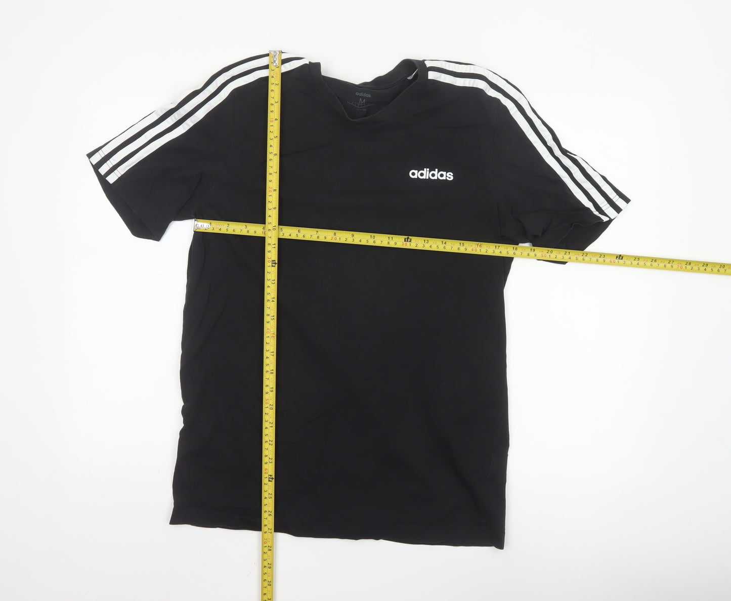 Adidas Men's Black Short Sleeve Crew Neck Logo T-Shirt Size M