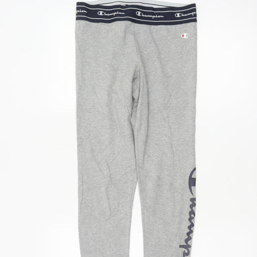 Champion Women’s Grey Small Logo Elastic Waist Leggings