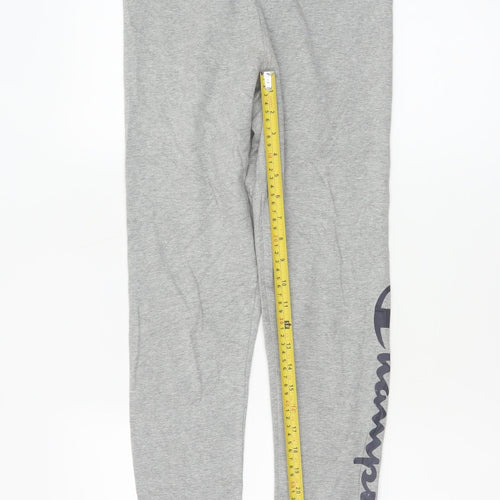Champion Women’s Grey Small Logo Elastic Waist Leggings