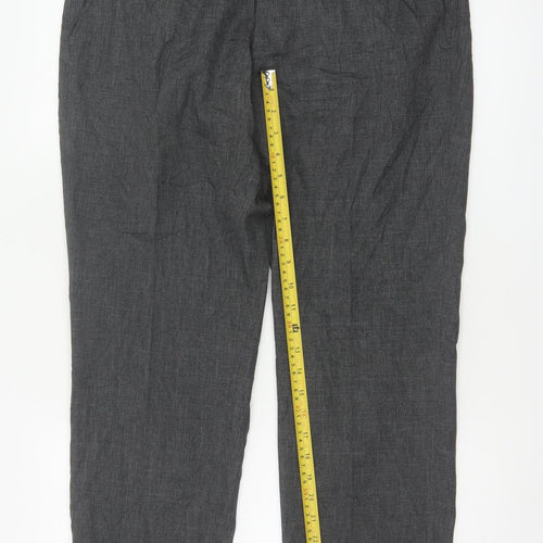Marks and Spencer Men's Grey Regular Fit Chino Trousers 34W 29L