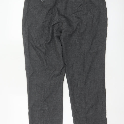 Marks and Spencer Men's Grey Regular Fit Chino Trousers 34W 29L