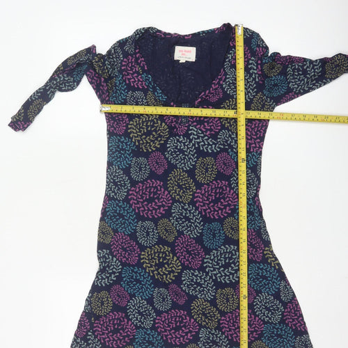 White Stuff Women's Multicoloured Floral Tunic Top Size 10 Viscose Blend