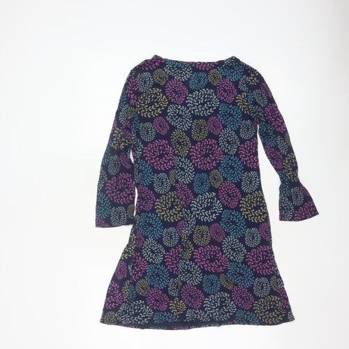 White Stuff Women's Multicoloured Floral Tunic Top Size 10 Viscose Blend