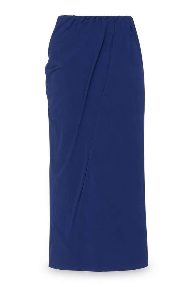 Pull&Bear Women's Blue Midi Stretch Pencil Skirt Size M