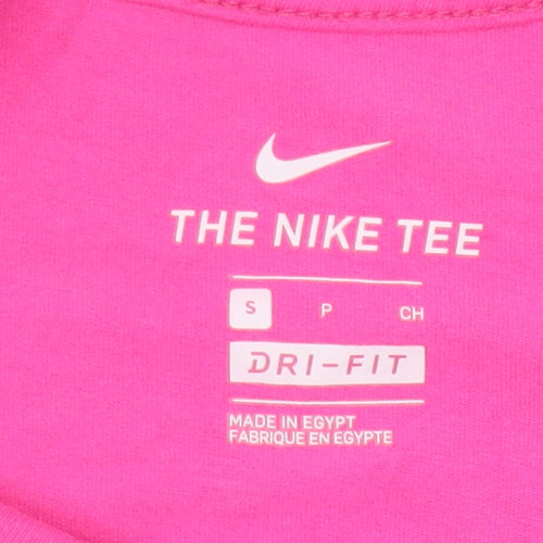 Nike Women’s Pink Dri-FIT T-Shirt Small Short Sleeve Active Top