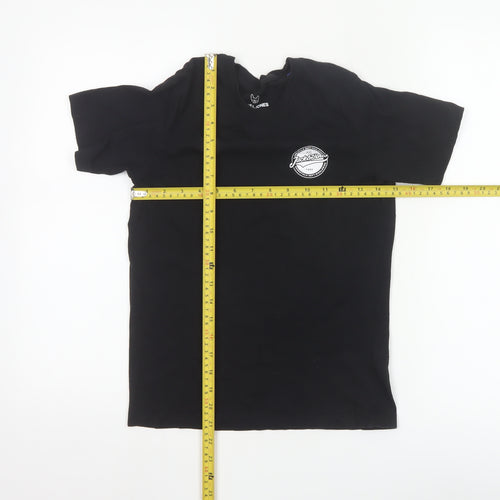 Jack & Jones Boys Black 12 Years Logo Cotton Short Sleeve T-Shirt