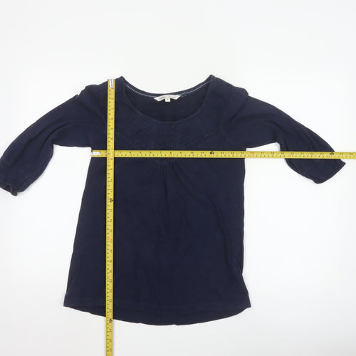Fat Face Women's Blue Cotton Tunic Blouse Size 8