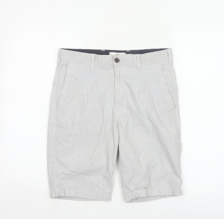 Marks and Spencer Men’s Grey Chino Shorts Size 30 Regular Fit