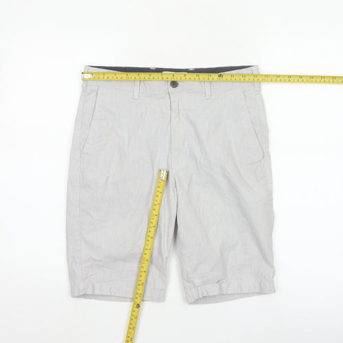 Marks and Spencer Men’s Grey Chino Shorts Size 30 Regular Fit