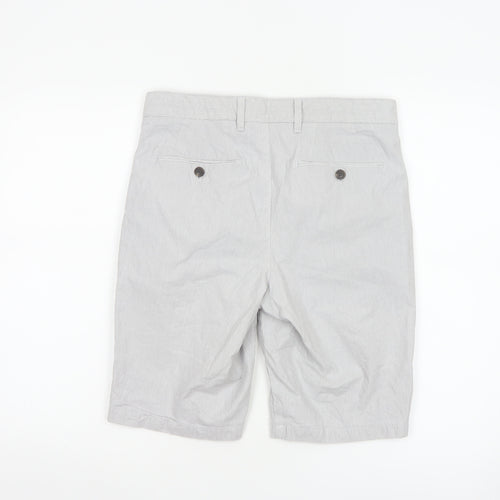 Marks and Spencer Men’s Grey Chino Shorts Size 30 Regular Fit