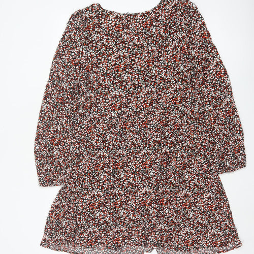 Marks and Spencer Women Multicoloured Viscose A-Line Dress Size 14