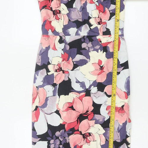 Coast Women’s Multicoloured Floral Sheath Dress Size 10