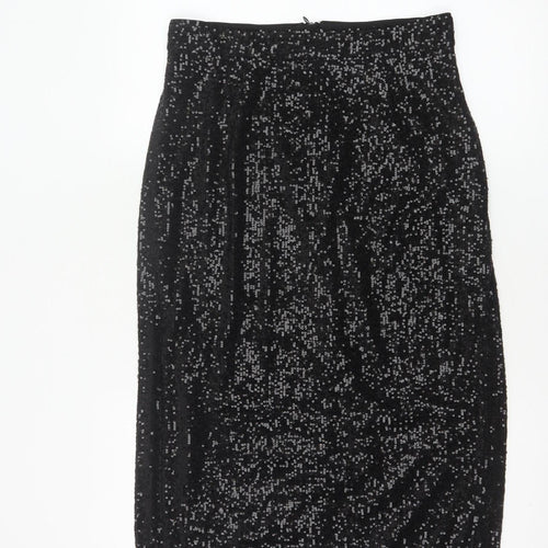 Marks and Spencer Women’s Black Sequin Pencil Skirt Size 10
