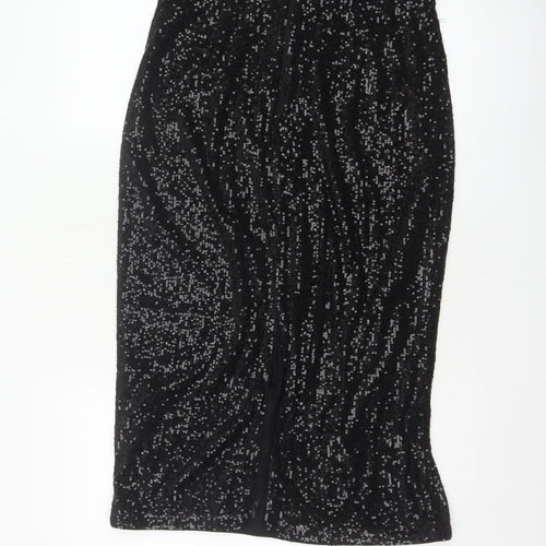 Marks and Spencer Women’s Black Sequin Pencil Skirt Size 10