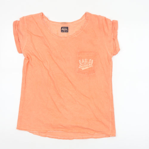 Superdry Women's Orange XS Basic Cotton T-Shirt