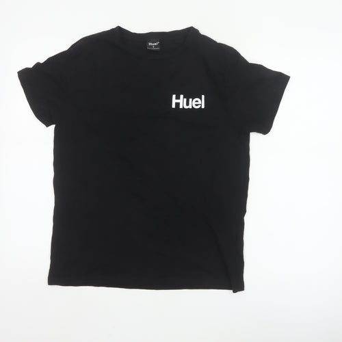 Huel Men's Black Crew Neck Short Sleeve Cotton Blend T-Shirt Size S