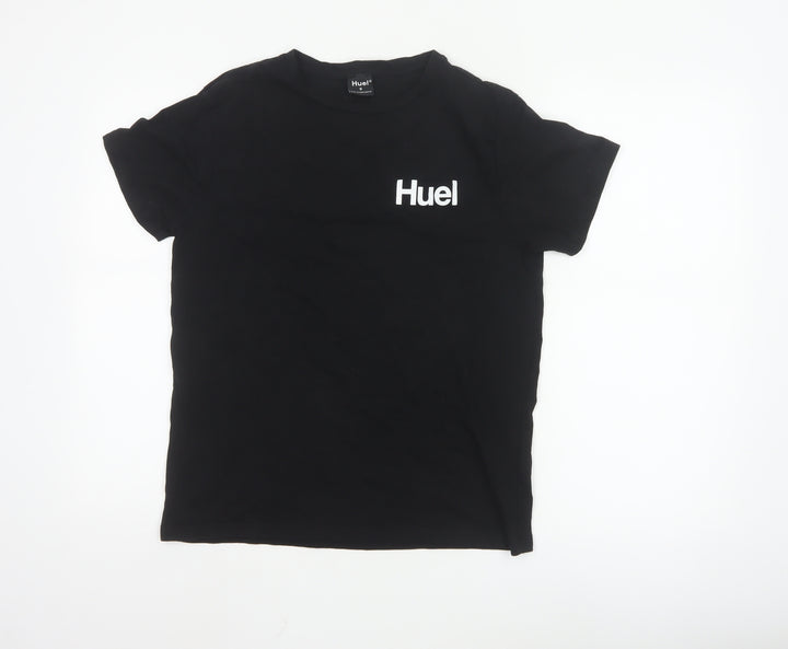 Huel Men's Black Crew Neck Short Sleeve Cotton Blend T-Shirt Size S