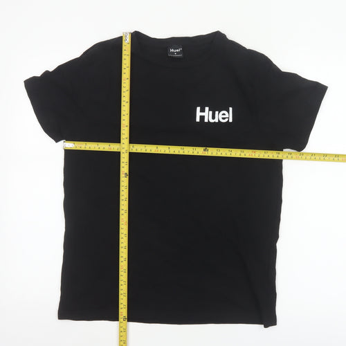 Huel Men's Black Crew Neck Short Sleeve Cotton Blend T-Shirt Size S