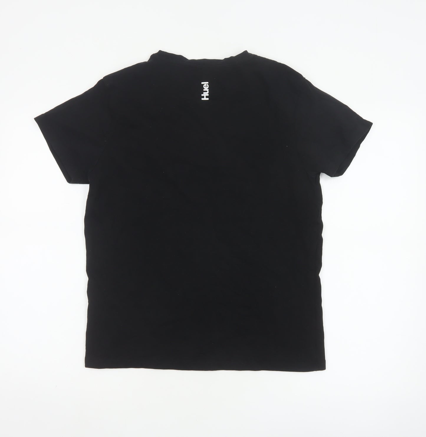 Huel Men's Black Crew Neck Short Sleeve Cotton Blend T-Shirt Size S