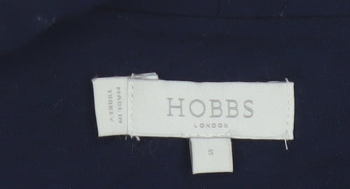 Hobbs Women’s Blue Orange Patterned Viscose Jersey Top Size S