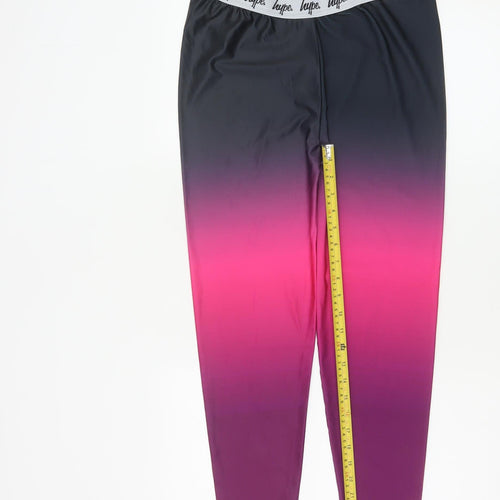 Hype Girls Pink Ombré Leggings 15 Years Activewear Trousers