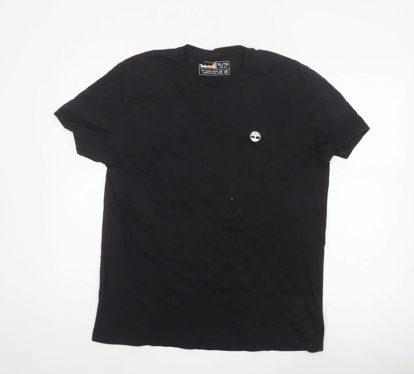Timberland Men's Black XL Slim Fit Organic Cotton T-Shirt