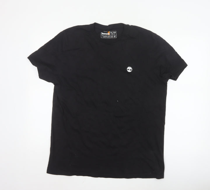 Timberland Men's Black XL Slim Fit Organic Cotton T-Shirt