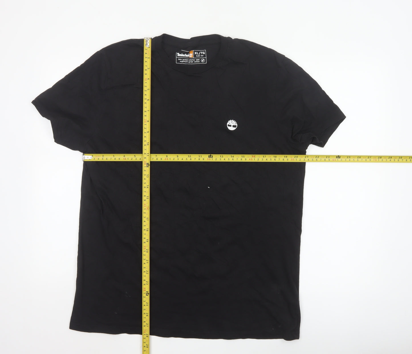 Timberland Men's Black XL Slim Fit Organic Cotton T-Shirt