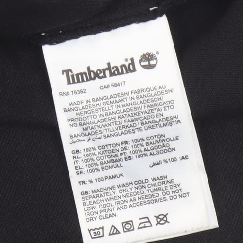 Timberland Men's Black XL Slim Fit Organic Cotton T-Shirt