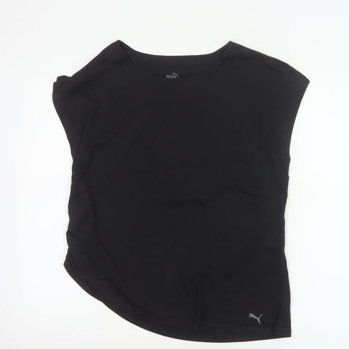 Puma Women's Black Sleeveless Stretch T-Shirt Medium
