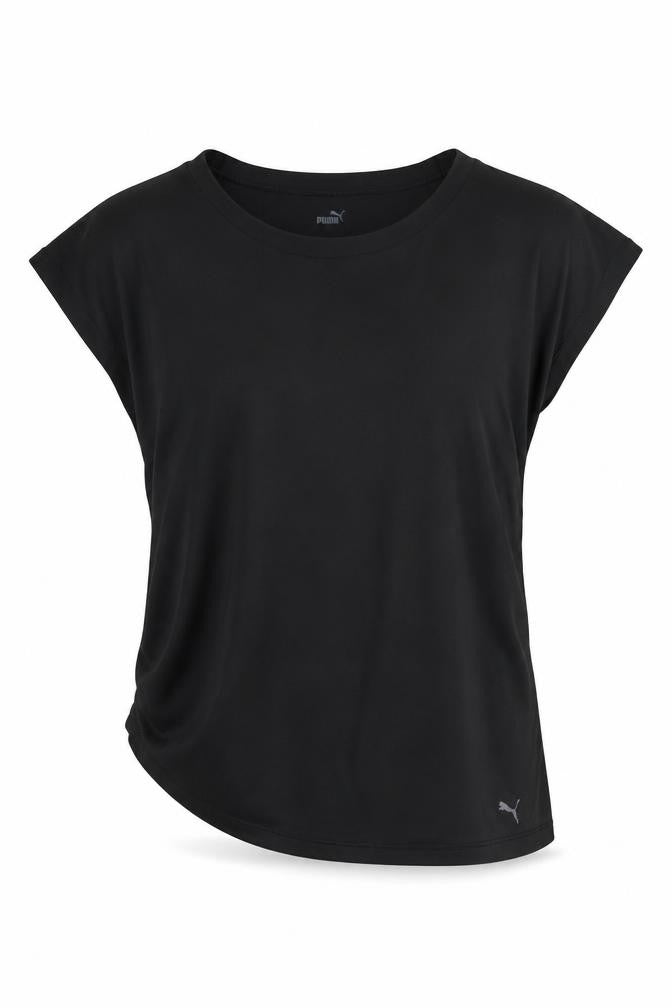 Puma Women's Black Sleeveless Stretch T-Shirt Medium