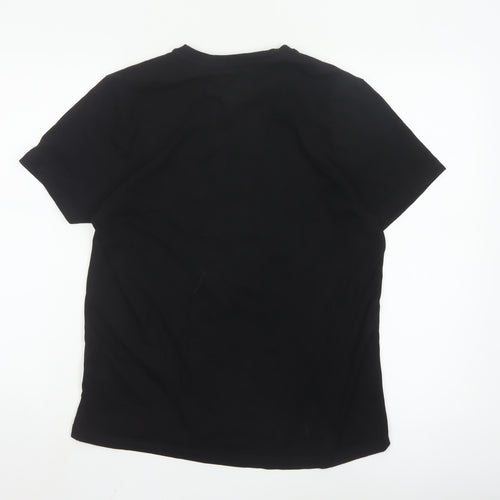 Cartoon Network Johnny Bravo Black Christmas Graphic Men's M T-Shirt