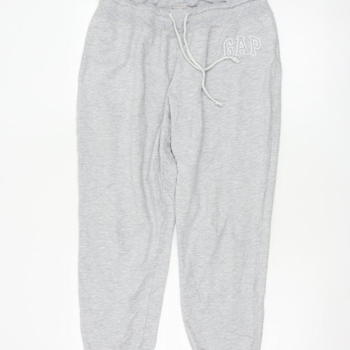 GAP Womens Grey Fleece Sweatpants L Comfortable Casual Joggers