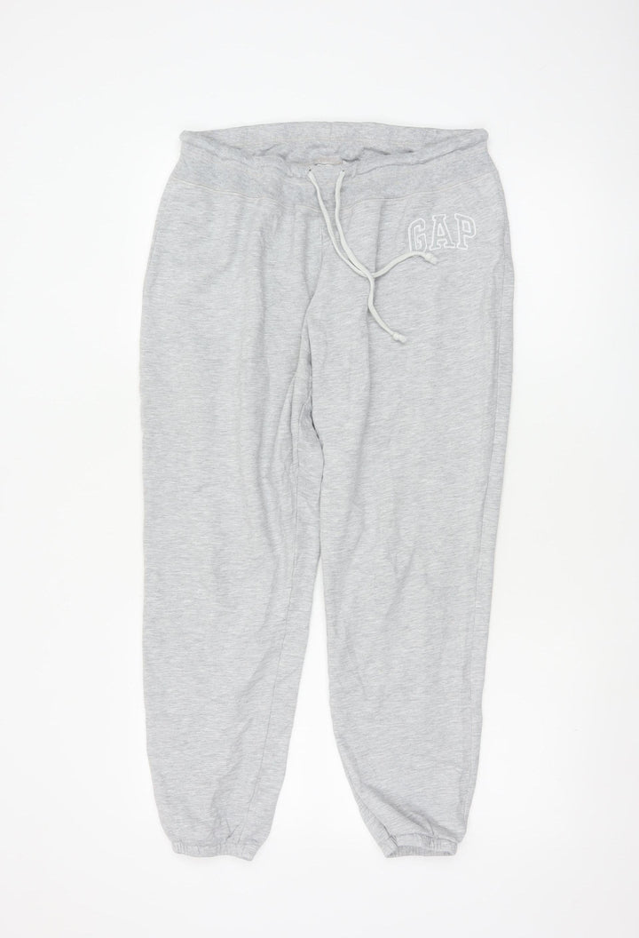 GAP Womens Grey Fleece Sweatpants L Comfortable Casual Joggers