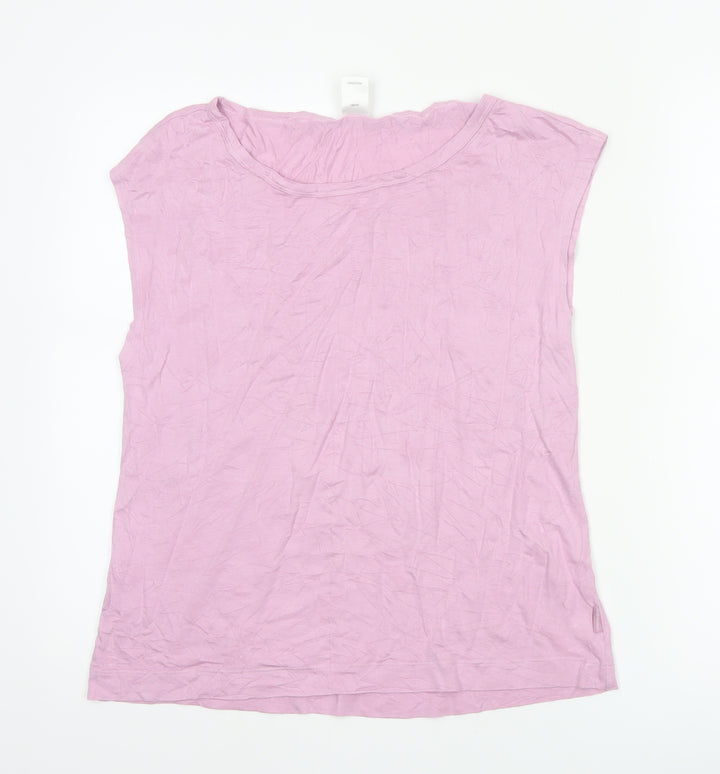 Calvin Klein Women's Pink Jersey Sleeveless Nightshirt S