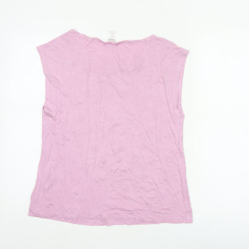 Calvin Klein Women's Pink Jersey Sleeveless Nightshirt S