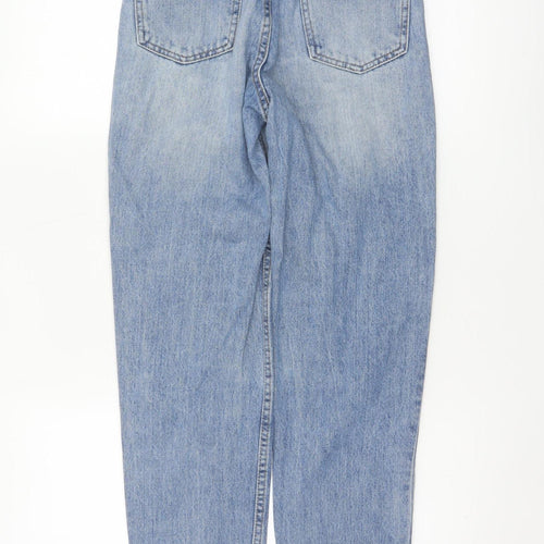Zuki Womens Blue High Rise Mom Jeans Size 10 Relaxed Fit