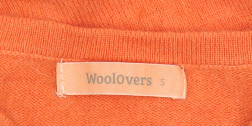 Woolovers Women’s Orange Cashmere Merino Cardigan Size S