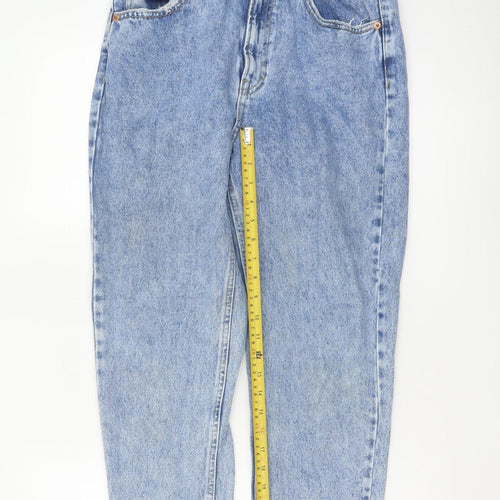 Pull & Bear Women’s Blue Acid Wash Mom Jeans Size 10
