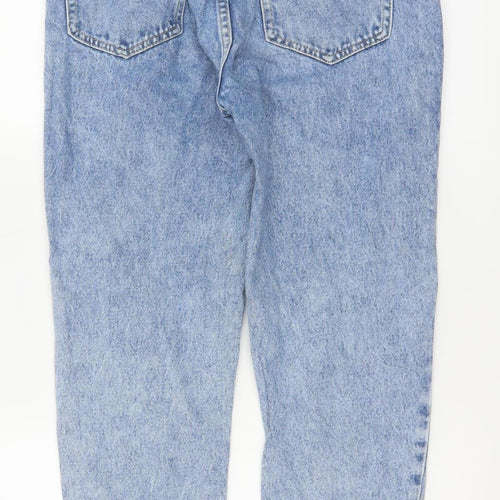 Pull & Bear Women’s Blue Acid Wash Mom Jeans Size 10