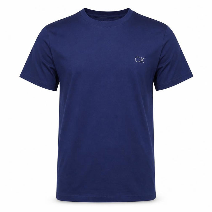Calvin Klein Golf Men's Navy Blue Polyester Crew Neck T-Shirt M