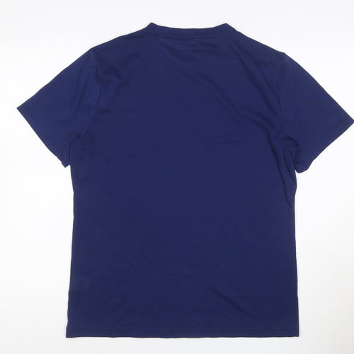 Calvin Klein Golf Men's Navy Blue Polyester Crew Neck T-Shirt M