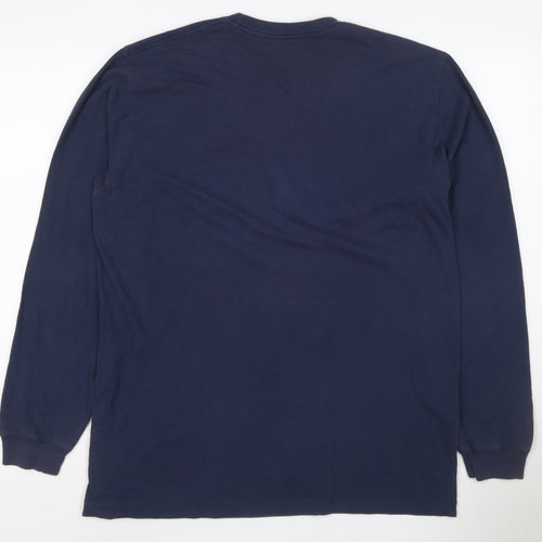 Nike Men's Blue Dri-Fit Long Sleeve Tennis T-Shirt Size L