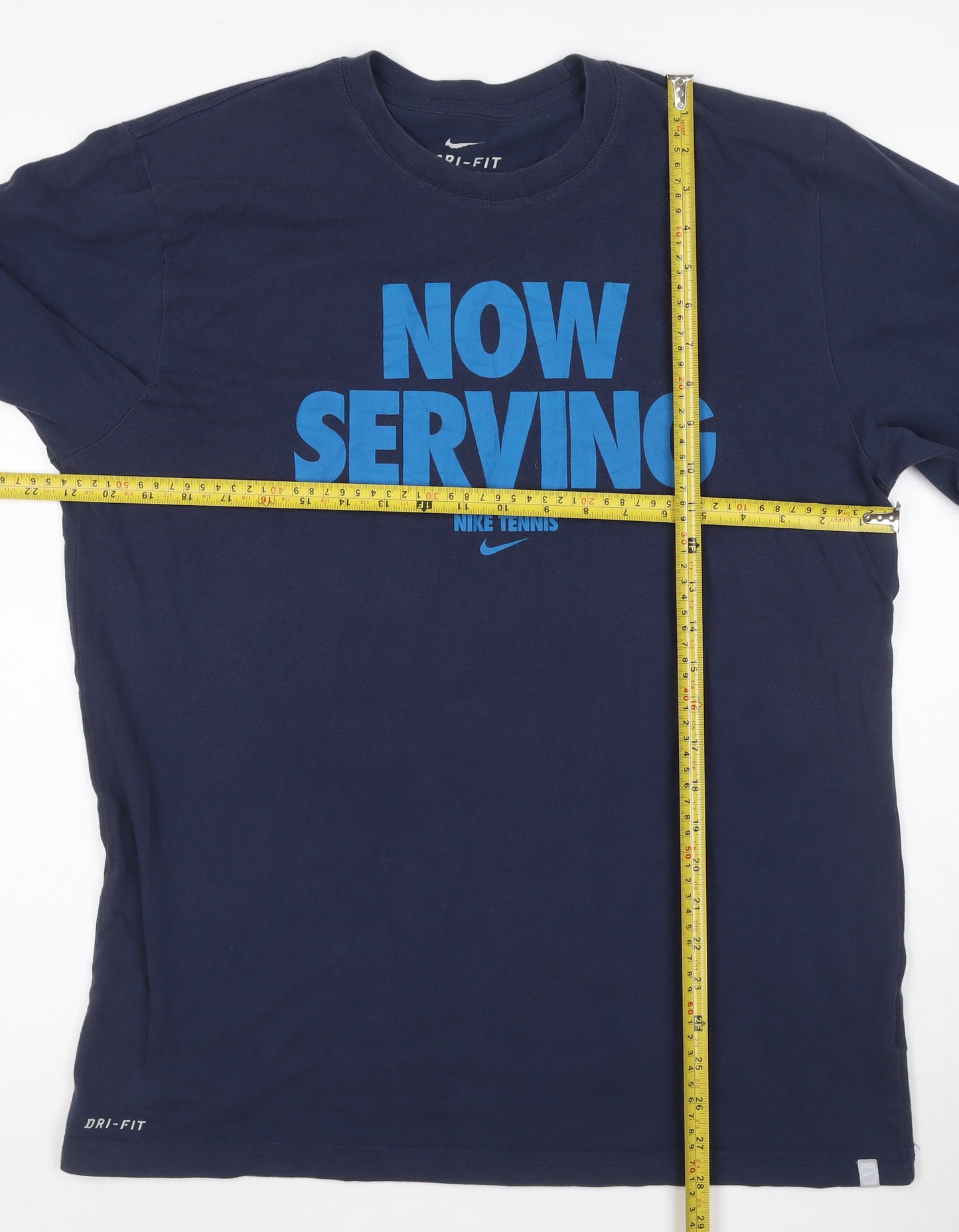 Nike Men's Blue Dri-Fit Long Sleeve Tennis T-Shirt Size L